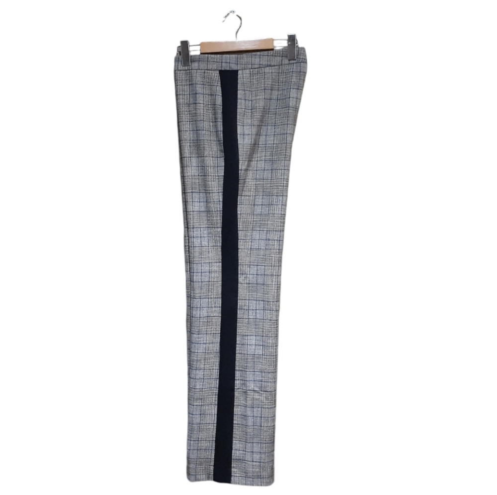 Iris Setlakwe Women's Dress Pants Plaid Wide-leg High-waisted Size 6